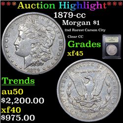 ***Auction Highlight*** 1879-cc Morgan Dollar $1 Graded xf+ By USCG (fc)