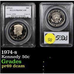 PCGS 1974-s Kennedy Half Dollar 50c Graded pr69 dcam By PCGS