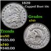 Image 1 : 1829 Capped Bust Dime 10c Grades xf+