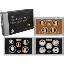 2011 United States Mint Silver Proof Set - 14 pc set, about 1 1/2 ounces of pure silver