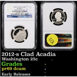 NGC 2012-s Clad Acadia Washington Quarter 25c Graded pr69 dcam By NGC
