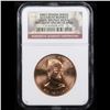 Image 2 : NGC 2008 Elizabeth Monroe Bronze Metal Graded ms65 By NGC