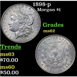 1898-p Morgan Dollar $1 Grades Select Unc