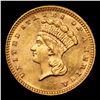 Image 2 : ***Auction Highlight*** 1887 Gold Dollar $1 Graded Select Unc+ PL By USCG (fc)