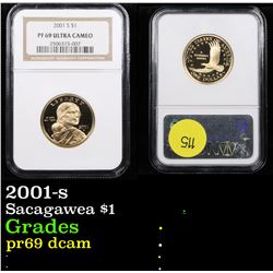 NGC 2001-s Sacagawea Dollar 1 Graded pr69 dcam By NGC