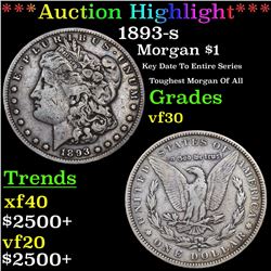 ***Auction Highlight*** 1893-s Morgan Dollar $1 Graded vf++ By USCG (fc)