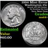 Image 1 : 1994 Mint Error Washington Quarter 25c Grades Choice+ Unc