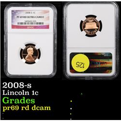 NGC 2008-s Lincoln Cent 1c Graded pr69 rd dcam By NGC