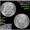 Image 1 : 1878-p 7tf Vam 110 Broken 'n' & m' Morgan Dollar $1 Grades Select+ Unc