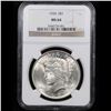 Image 2 : NGC 1924-p Peace Dollar $1 Graded ms64 By NGC