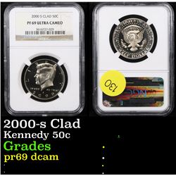NGC 2000-s Clad Kennedy Half Dollar 50c Graded pr69 dcam By NGC