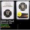 Image 1 : NGC 2000-s Clad Kennedy Half Dollar 50c Graded pr69 dcam By NGC