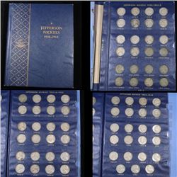 Complete Jefferson Nickel book 1938-1964 71 coins