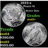 Image 1 : 1923-s Peace Dollar $1 Grades Select+ Unc