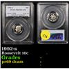 Image 1 : PCGS 1992-s Roosevelt Dime 10c Graded pr69 dcam By PCGS