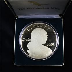 The Washington Mint 2000 Sacagawea Giant Quarter Pound Silver 4 .Oz Proof