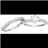 Image 4 : Sterling Silver round cut Wedding Set Cubic Zirconia Size 9