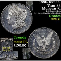 1880/1880-s Vam 83 Morgan Dollar $1 Grades Select Unc PL