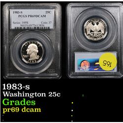 PCGS 1983-s Washington Quarter 25c Graded pr69 dcam By PCGS