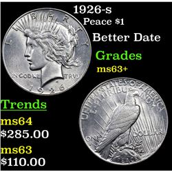 1926-s Peace Dollar $1 Grades Select+ Unc