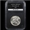 Image 2 : 1963-d Franklin Half Dollar 50c Graded Gem Unc By PCS