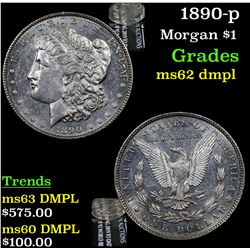 1890-p Morgan Dollar $1 Grades Select Unc DMPL