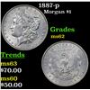 Image 1 : 1887-p Morgan Dollar $1 Grades Select Unc