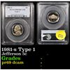 Image 1 : PCGS 1981-s Type 1 Jefferson Nickel 5c Graded pr69 dcam By PCGS