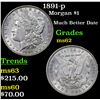 Image 1 : 1891-p Morgan Dollar $1 Grades Select Unc