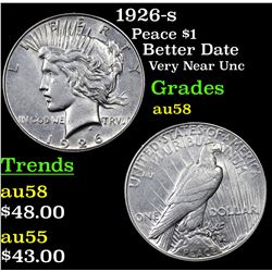 1926-s Peace Dollar $1 Grades Choice AU/BU Slider