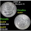 Image 1 : 1897-p Morgan Dollar $1 Grades Select+ Unc