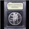 Image 2 : 1995-P Olympic Gymnast Modern Commem Dollar $1 Graded GEM++ Proof Deep Cameo By USCG