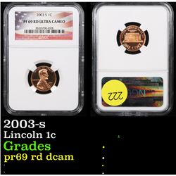 NGC 2003-s Lincoln Cent 1c Graded pr69 rd dcam By NGC