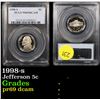 Image 1 : PCGS 1998-s Jefferson Nickel 5c Graded pr69 dcam By PCGS