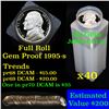 Image 1 : Proof 1995-s Jefferson nickel 5c roll, 40 pieces