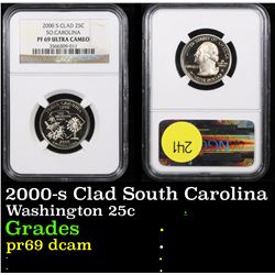 NGC 2000-s Clad South Carolina Washington Quarter 25c Graded pr69 dcam By NGC