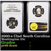Image 1 : NGC 2000-s Clad South Carolina Washington Quarter 25c Graded pr69 dcam By NGC