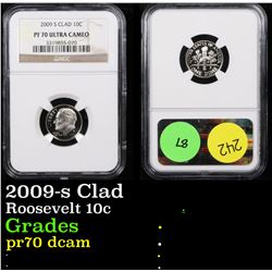 NGC 2009-s Clad Roosevelt Dime 10c Graded pr70 dcam By NGC