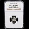 Image 2 : NGC 2009-s Clad Roosevelt Dime 10c Graded pr70 dcam By NGC