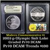 Image 1 : 2002-P Olympics Modern Commem Dollar $1 Grades GEM++ Proof Deep Cameo