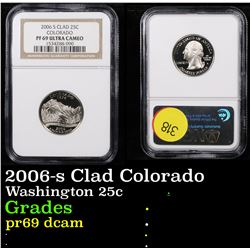 NGC 2006-s Clad Colorado Washington Quarter 25c Graded pr69 dcam By NGC