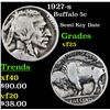 Image 1 : 1927-s Buffalo Nickel 5c Grades vf+