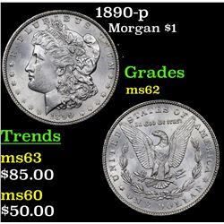 1890-p Morgan Dollar $1 Grades Select Unc