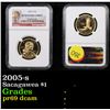 Image 1 : NGC 2005-s Sacagawea Dollar 1 Graded pr69 dcam By NGC