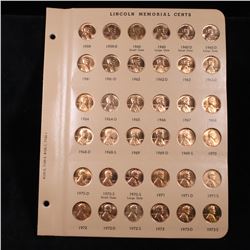 Near Complete Gem Unc & Proof Red Lincoln Memorial cent page 1959-1973 36 coins Including 6 Proofs