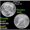 Image 1 : 1926-p Peace Dollar $1 Grades Select Unc