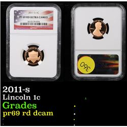 NGC 2011-s Lincoln Cent 1c Graded pr69 rd dcam By NGC