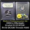 Image 1 : 1992-S Olympic Modern Commem Half Dollar 50c Grades GEM++ Proof Deep Cameo