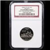 Image 2 : NGC 2000-s clad Virginia Washington Quarter 25c Graded pr69 dcam By NGC
