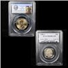 Image 1 : 2 Slabbed Coins (Washington 25c, Presedential $1)